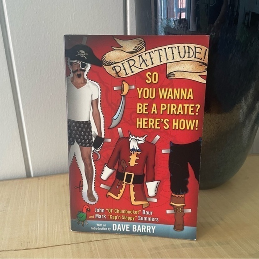 $5 DEALS Pirattitude! Book Adult Humor Trade Paperback Funny Pirates Satire